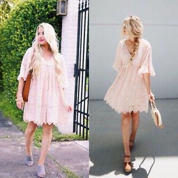 Anthropologie Pink Ruffled Tiered Sundress - Picture 2 of 16